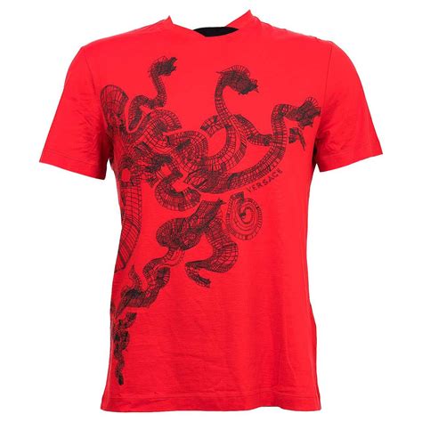 Versace Red Shirts for Men for sale 